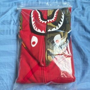 Bape 1st edition Hoodie Red